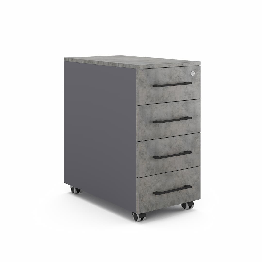 Тумба мобильная Kobor TМ4-40/50 graphite/chicago