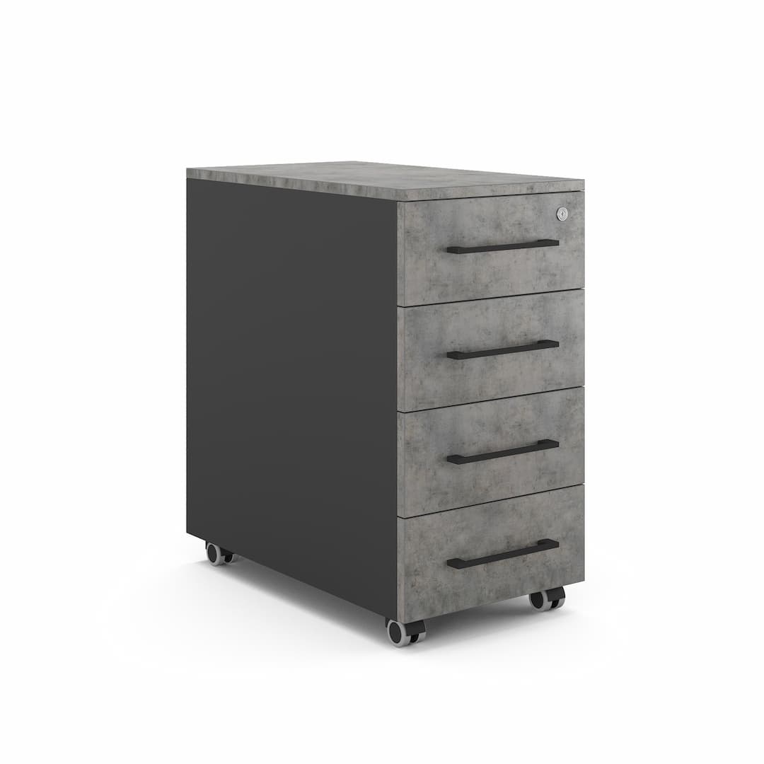 Тумба мобильная Kobor TМ4-40/50 black/chicago