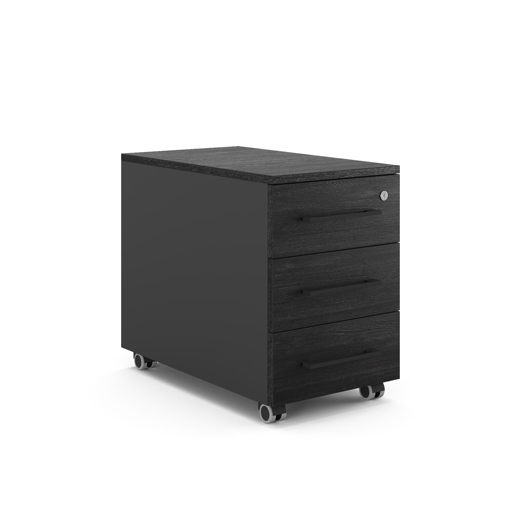 Тумба мобильная Kobor TМ3-40/70 black/wood