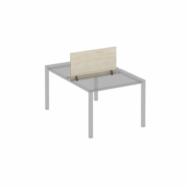 Экран для рабочей станции 100 на сером металлокаркасе Юнитекс Комфорт КФ К.С 845 ДШ дуб шамони