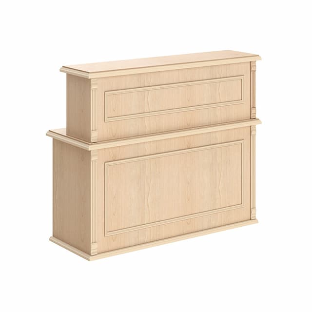 Стойка рецепция Skyland RMS 120 бук тиара 1200х600х1200 RAUT