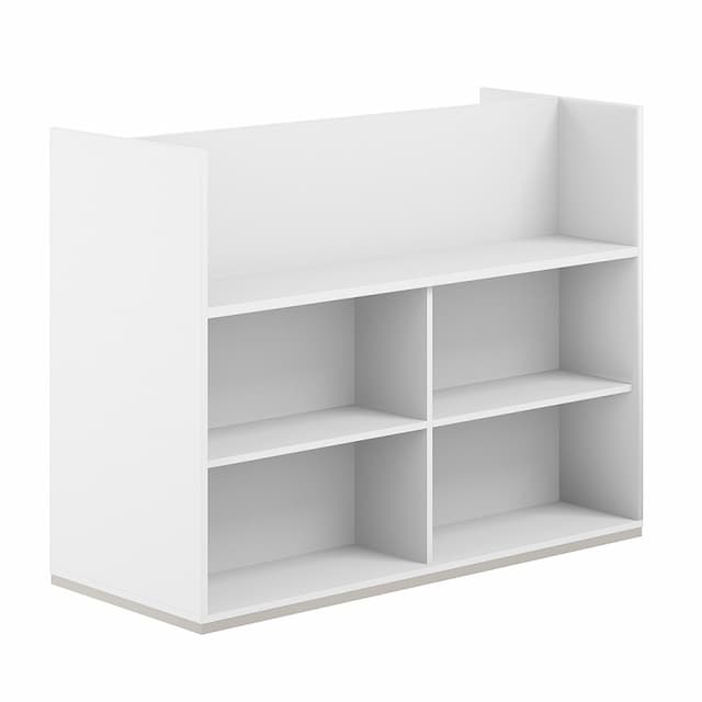 Стеллаж-комбо 1638 двухсторонний Norden Allegro AG.256.100.676.WH с экраном ЛДСП