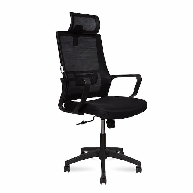 Кресло офисное Norden Max 818A (черная сетка / черная ткань)