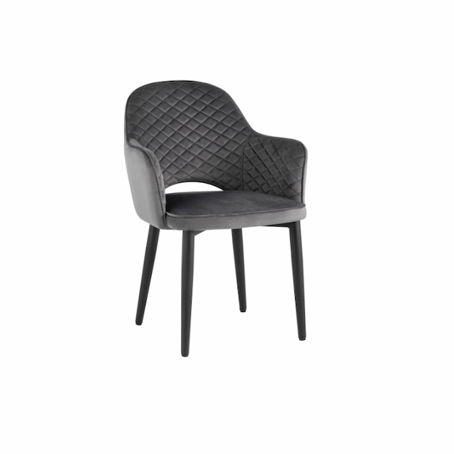 Стул-кресло Клен Веспер сгр116/7 с простежкой NP (серый)