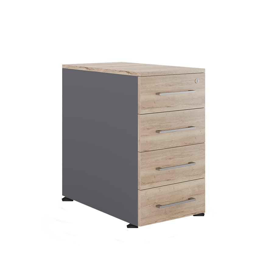 Тумба приставная Kobor TS4-40/50 graphite/natural