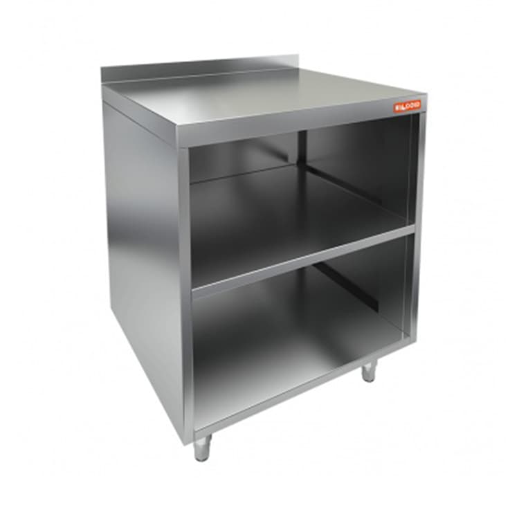 Стол открытый с полкой и бортом Hicold НБМСО-11/7БП