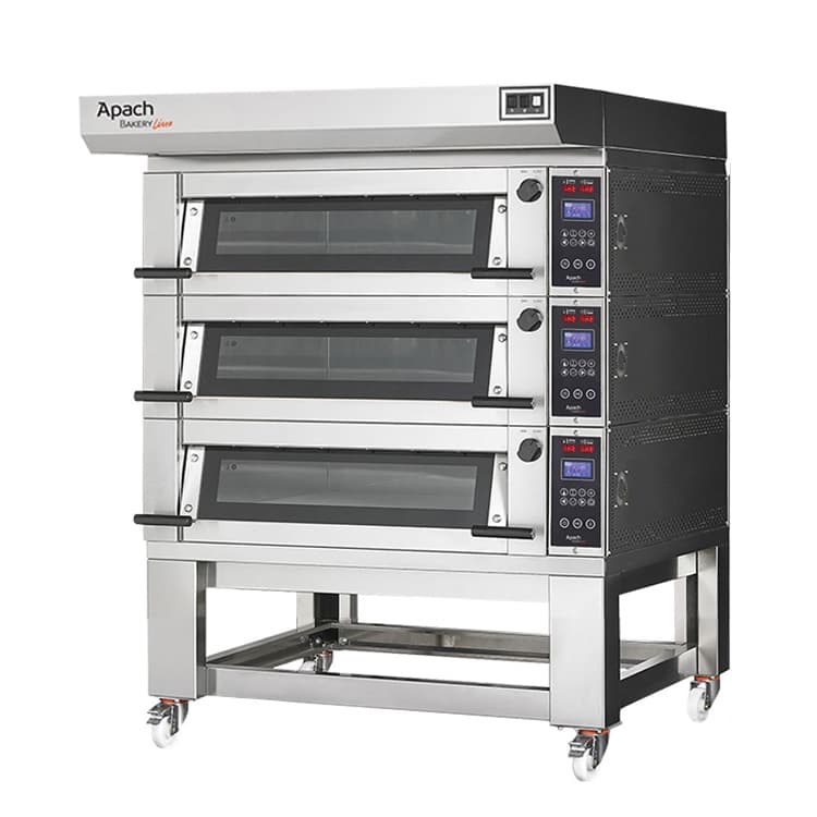 Печь подовая с подставкой без направляющих APACH BAKERY LINE E4LK2L DPBI-T
